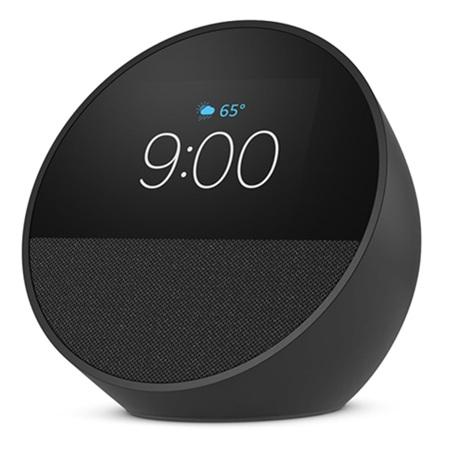 ALEXA AMAZON ECHO SPOT 2024 CON RELOJ, ALARMA B0BFCBKXWLB BLACK