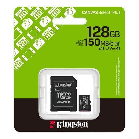 MEMORIA MICRO SD KINGSTON 128GB CANVAS SELECT PLUS SDCS3/128GB