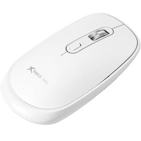 MOUSE INALAMBRICO XTRIKE ME GW-119 WH DUAL MODE BT+2.4G WHITE