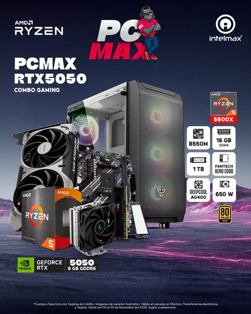 PC GAMING RYZEN 5 5600x/RTX 5050/16GB RAM DDR4/1TB SSD/ CASE AERO CG80