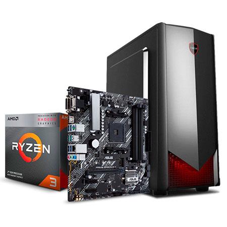 PC MAX 3200G RYZEN 3 3200G - B450M RAM 16GB SSD 256GB - 500W