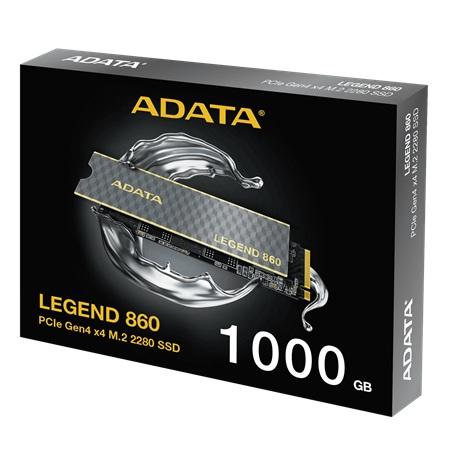 SSD ADATA LEGEND 860 1TB PCLE GEN4 x4 M.2 2280 SLEG-860-1000G 