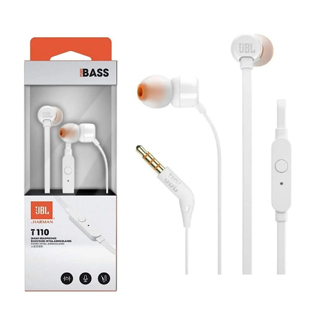 AUDIFONOS JBL TUNE T110 WIRED BLANCO JBLT110WHTAME