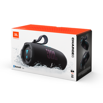BOCINA INALAMBRICA JBL CHARGE 6 BLACK ORANGE JBLCHARGE6BLKOAM
