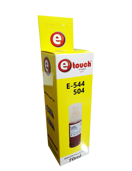BOTE DE TINTA ETOUCH SERIE E 544/504 EPSON  70ML AMARILLO