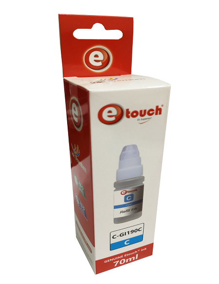 BOTE DE TINTA ETOUCH SERIE G 70ML CYAN GI190cy