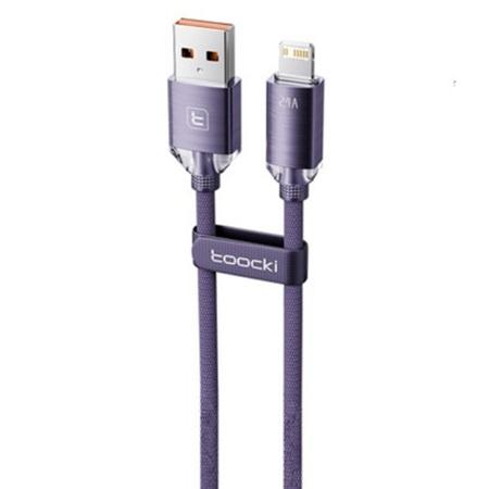 CABLE TOOCKI USB A LIGHTNING PURPLE / TXCL-SJA05
