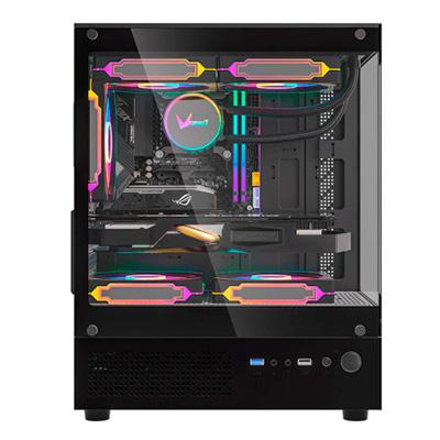 CASE ARGB FORMULA V LINE CON TRES VENTILADORES CRYSTAL Z1M PLUS AR BLACK