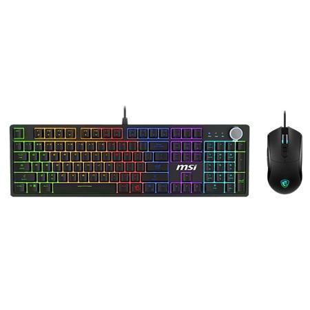 COMBO DE TECLADO Y MOUSE GAMING MSI FORGE GK320 US S11-04CE204-HH9