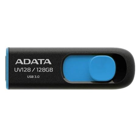 MEMORIA USB ADATA 128GB 3.2 UV128 BLACK/BLUE AUV128-128G-RBE 