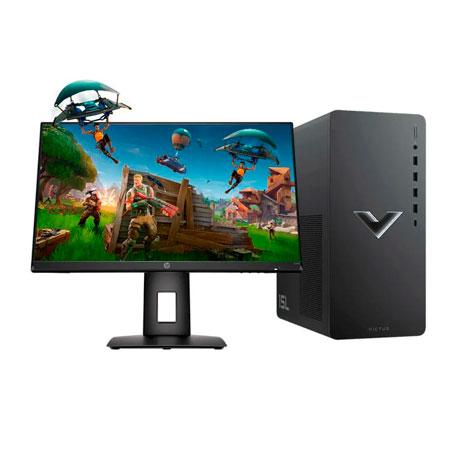 PC GAMING HP VICTUS TG02-0001LA RYZEN 5 5600G 8GB RAM 256GB SSD RX6400 WINDOWS 11+ MONITOR OMEN 24" 809Q3LA#ABM