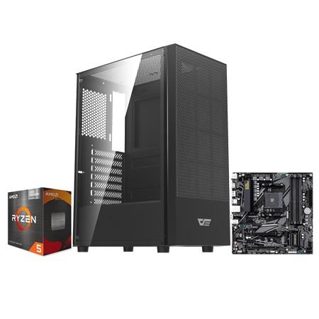 PC GAMING MAX RYZEN 5 5500 16GB RAM 500GB SSD RTX 5050 8GB VRAM CASE DARKFLASH A290