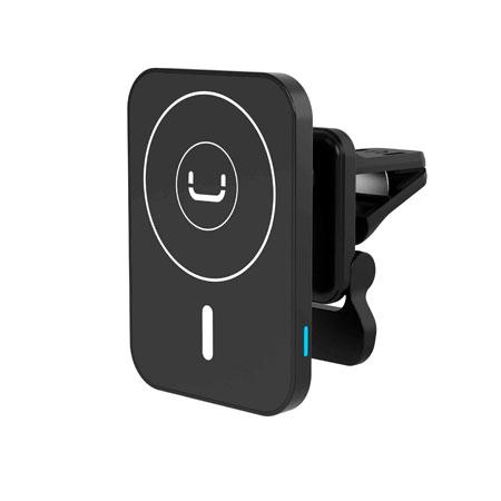 SOPORTE PARA MOVIL UNNO TEKNO CH3013BK PARA REJILLA DE VENTILACION CON CARGADOR INALAMBRICO MAGNETICO 