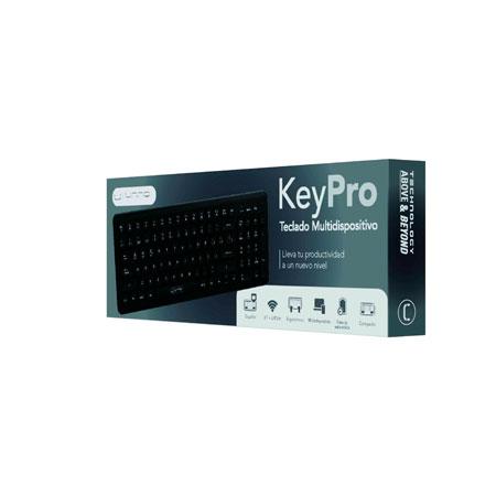 TECLADO INALAMBRICO UNNO TEKNO KEYPRO MULTIDISPOSITIVO KB6761BK