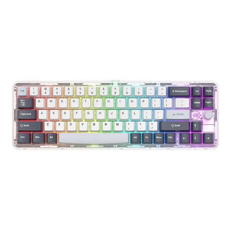 TECLADO MECANICO INALAMBRICO FANTECH MK911 VIBE EPIC GREYSCALE MAXFIT70 